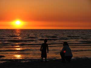 Ein Abend am Strand